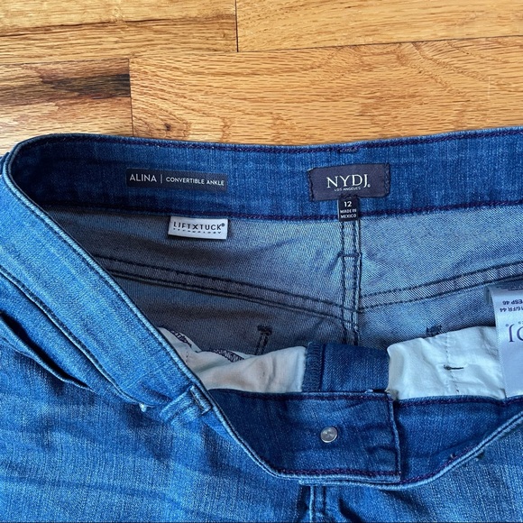 NYDJ Alina Convertible Sz 12 in Jet Stream VGC - Picture 8 of 9